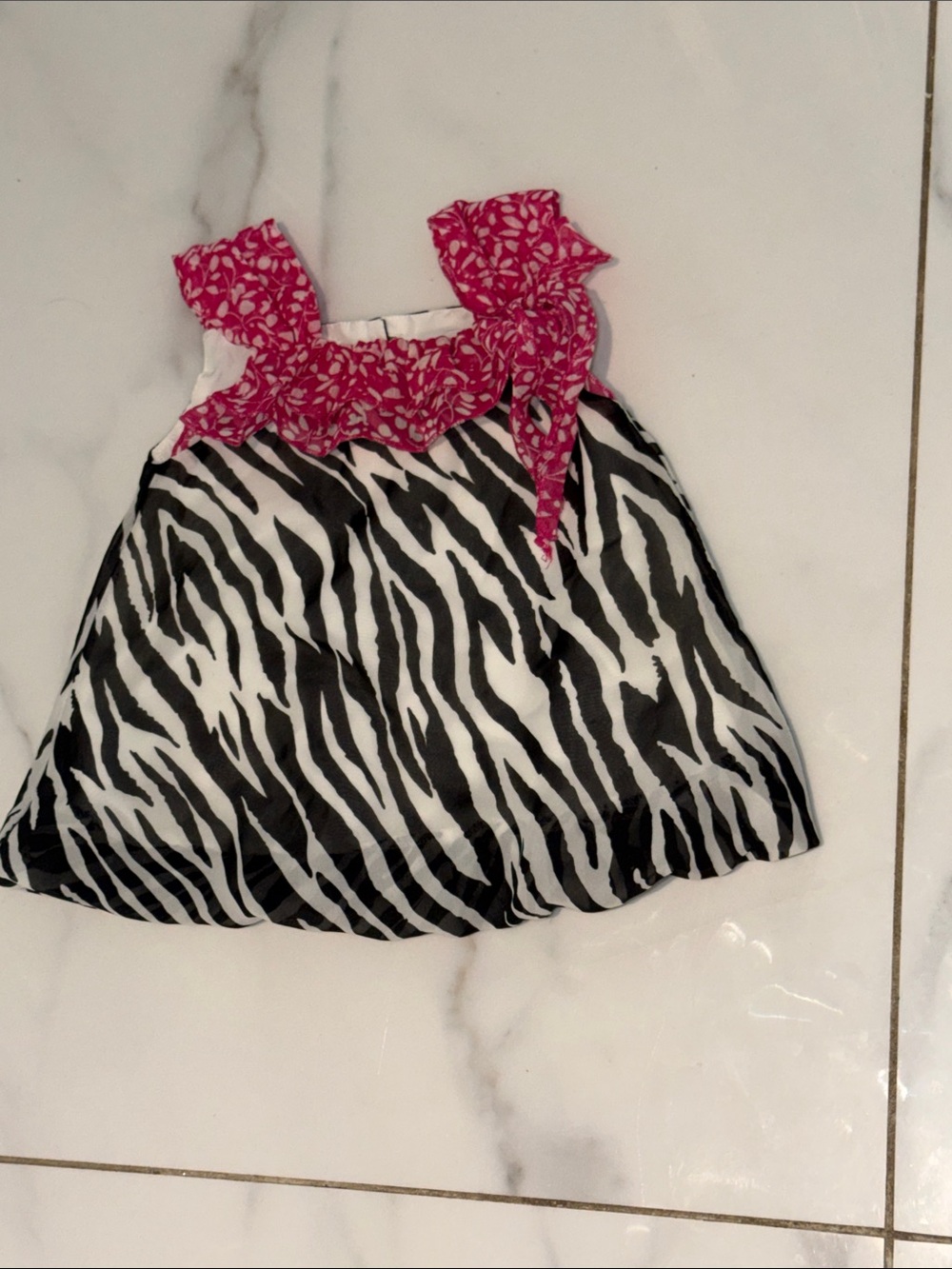 Pippa & Julie Girls Zebra Print Top